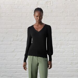 Cupio Ponderosa Green Bishop Sleeve Sweater S/P